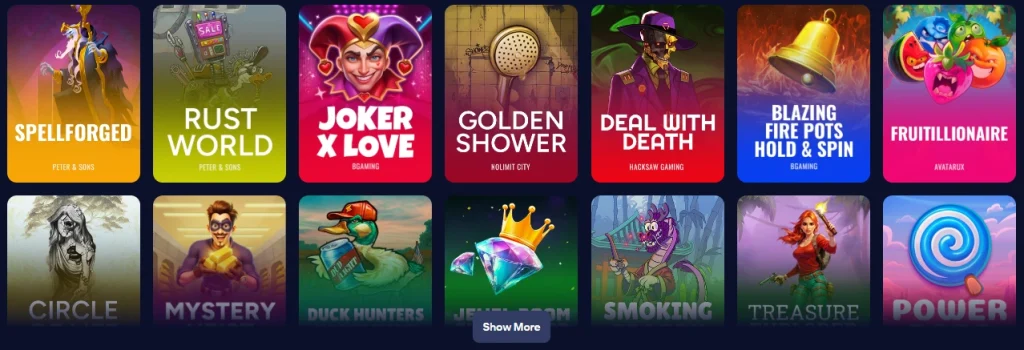 Aperçu de la page d’atterrissage affiliée Vicibet Casino